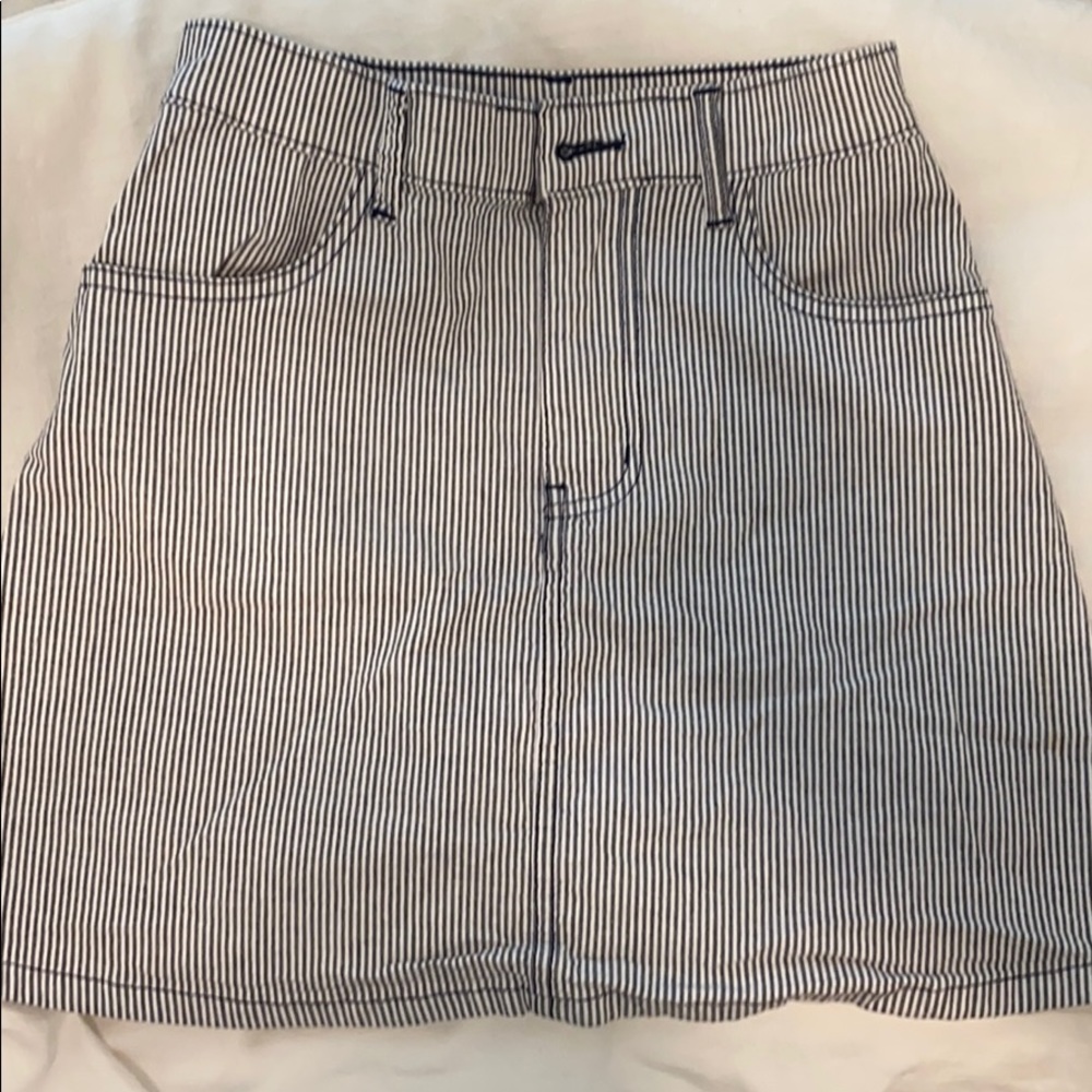 Urban outfitters striped jean skirt